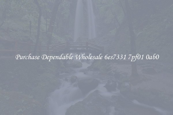 Purchase Dependable Wholesale 6es7331 7pf01 0ab0