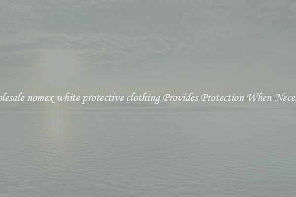 Wholesale nomex white protective clothing Provides Protection When Necessary