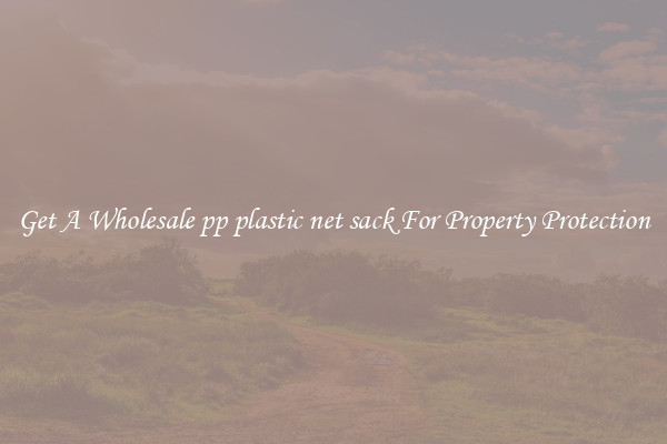Get A Wholesale pp plastic net sack For Property Protection