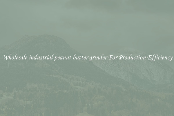 Wholesale industrial peanut butter grinder For Production Efficiency