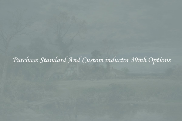 Purchase Standard And Custom inductor 39mh Options