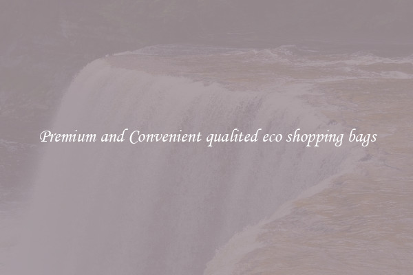 Premium and Convenient qualited eco shopping bags