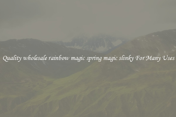 Quality wholesale rainbow magic spring magic slinky For Many Uses