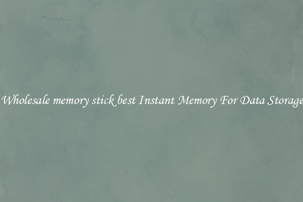 Wholesale memory stick best Instant Memory For Data Storage