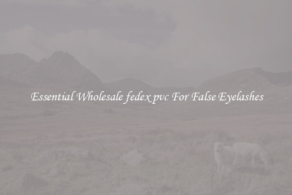 Essential Wholesale fedex pvc For False Eyelashes