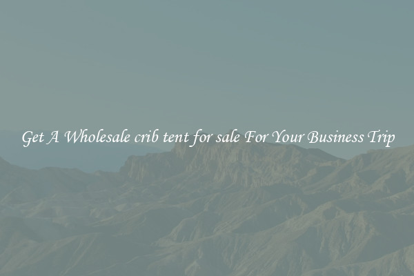 Get A Wholesale crib tent for sale For Your Business Trip