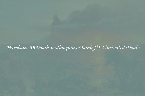 Premium 3000mah wallet power bank At Unrivaled Deals