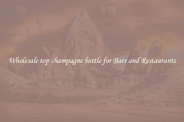 Wholesale top champagne bottle for Bars and Restaurants