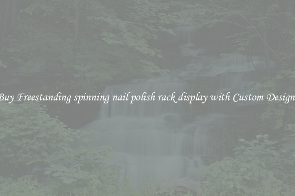Buy Freestanding spinning nail polish rack display with Custom Designs